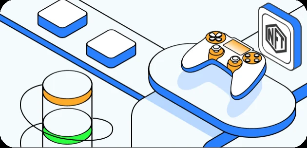tokenpocket钱包 DApp 和生态连接插画