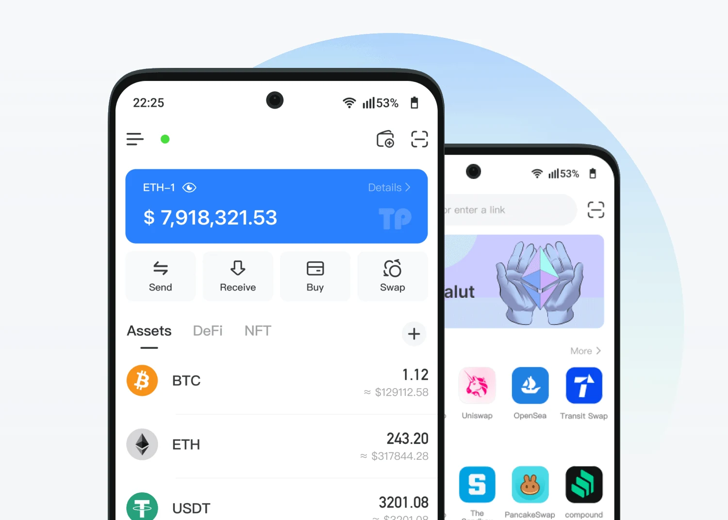 TP钱包下载移动端 App 多界面版本展示